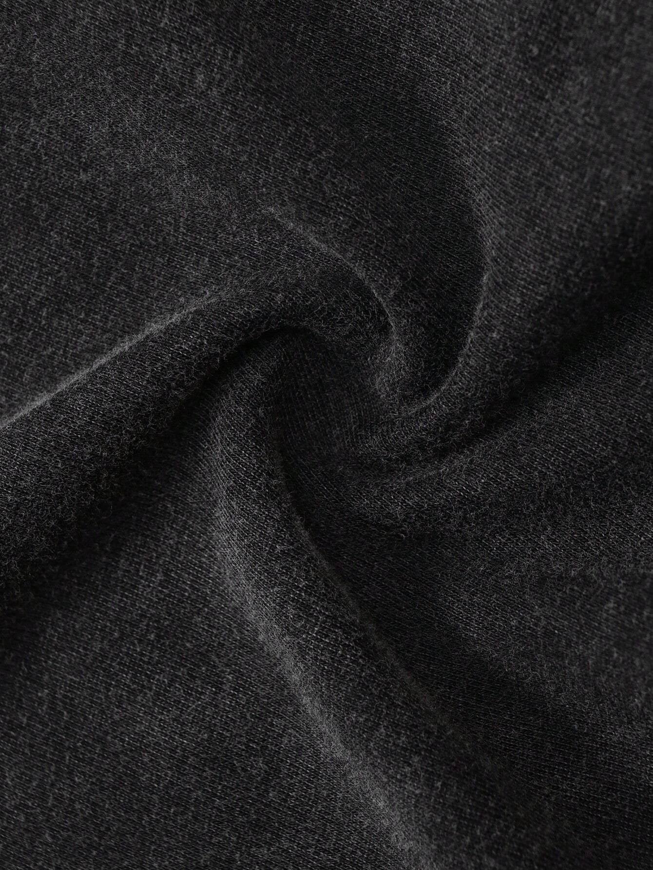 Elevate Your Summer Wardrobe with the Manfinity EMRG Men's Slogan Printed Round Neck T-Shirt - Casual Style for Every Street Adventure