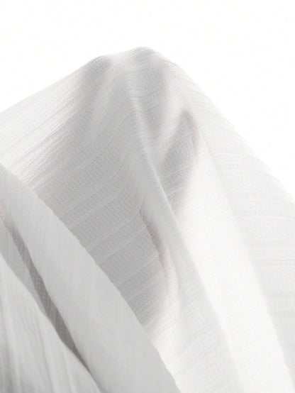 Elevate Your Everyday Style with the Manfinity Homme Solid Button-Up Shirt & Drawstring Waist Pants Set