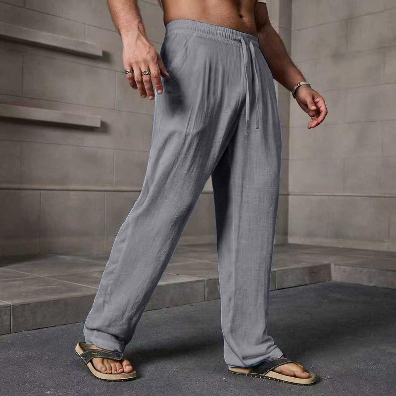 Elevate Your Summer Wardrobe with Our Stylish Men's Casual Linen Pants - Perfect for Every Occasion!