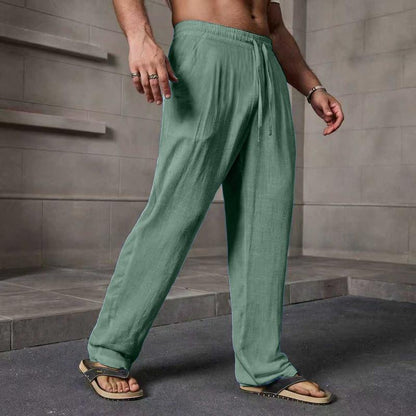 Elevate Your Summer Wardrobe with Our Stylish Men's Casual Linen Pants - Perfect for Every Occasion!