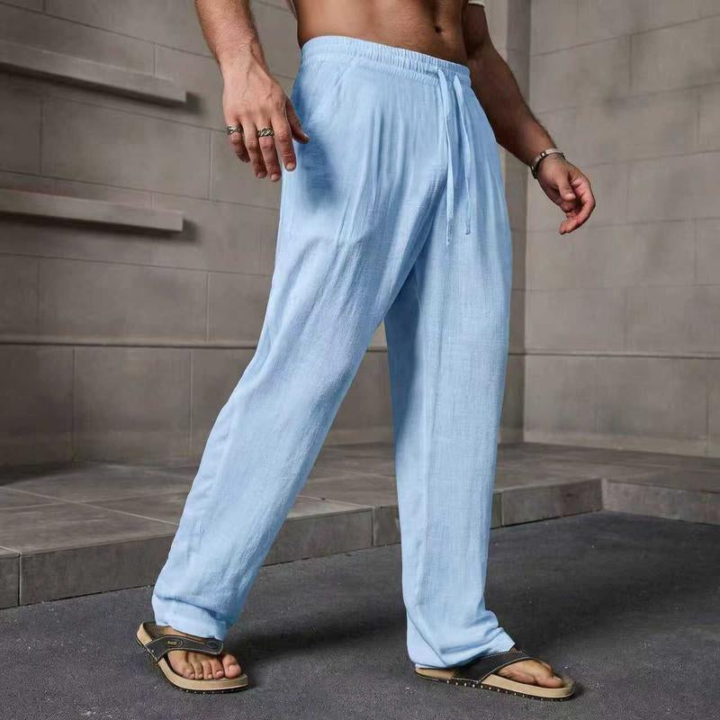 Elevate Your Summer Wardrobe with Our Stylish Men's Casual Linen Pants - Perfect for Every Occasion!
