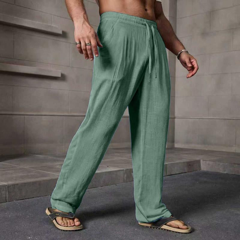 Elevate Your Summer Wardrobe with Our Stylish Men's Casual Linen Pants - Perfect for Every Occasion!
