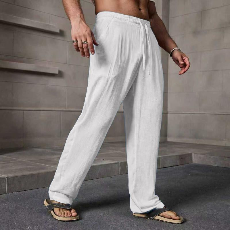 Elevate Your Summer Wardrobe with Our Stylish Men's Casual Linen Pants - Perfect for Every Occasion!
