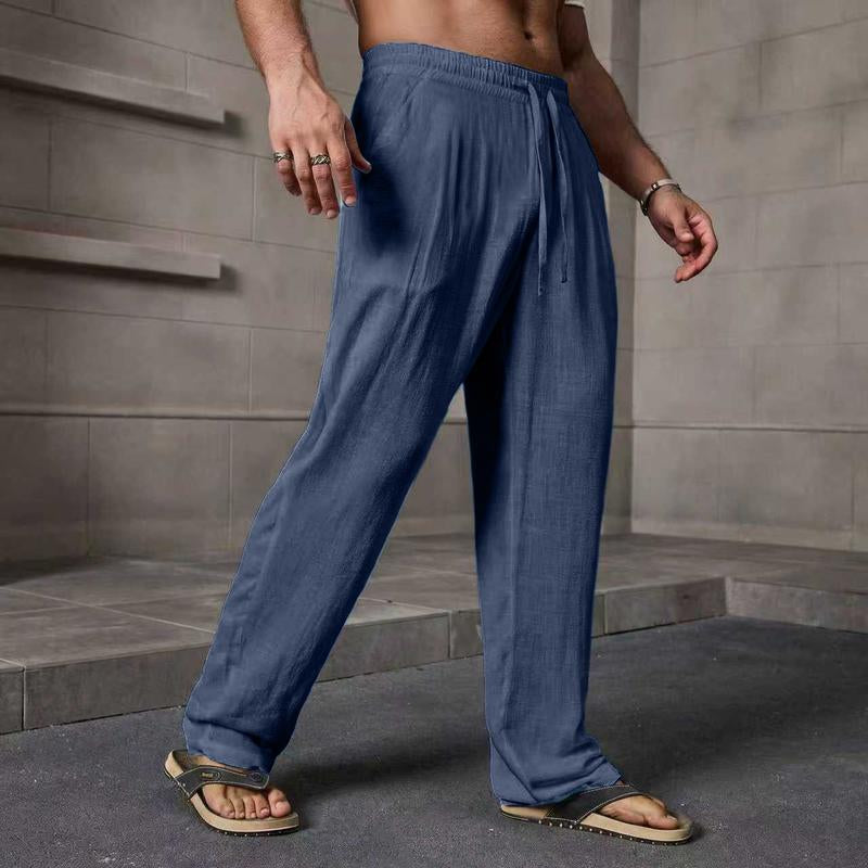 Elevate Your Summer Wardrobe with Our Stylish Men's Casual Linen Pants - Perfect for Every Occasion!