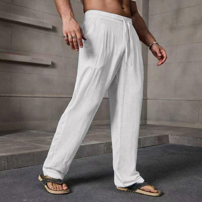Elevate Your Summer Wardrobe with Our Stylish Men's Casual Linen Pants - Perfect for Every Occasion!